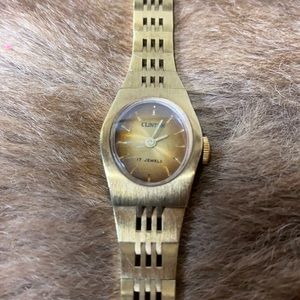 Clinton 17 Jewels Mechanical Watch Works Vintage